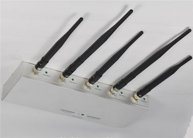 Five Channel Radar Portable Wifi Signal Jammer Cell Phone Blocking Device